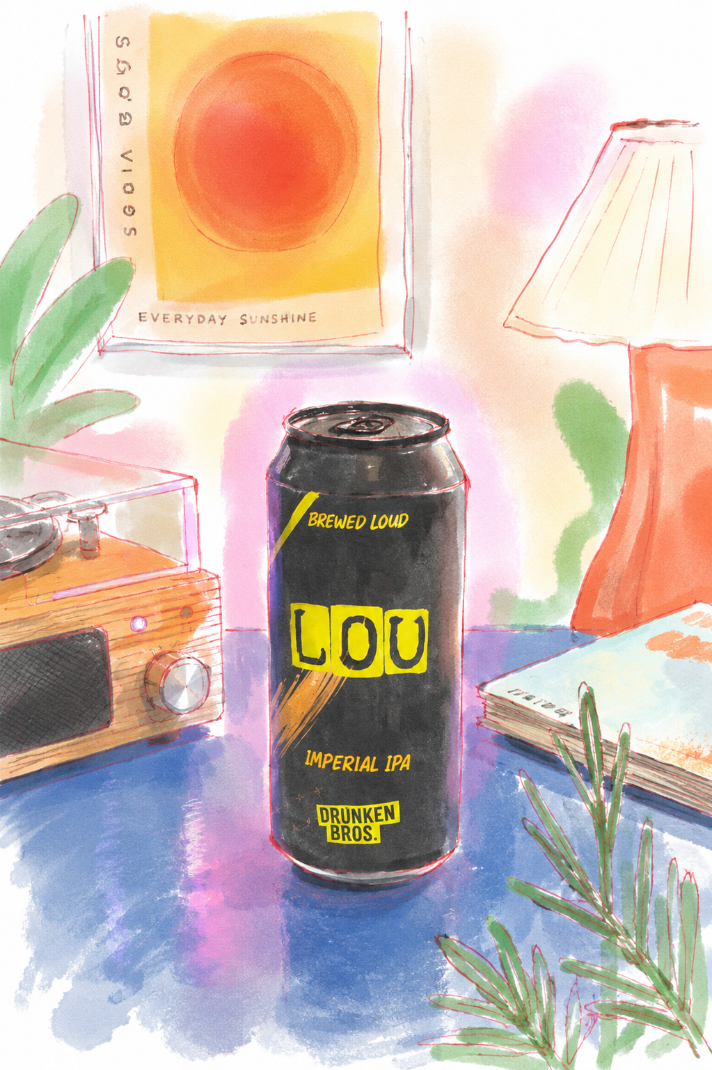 Ilustración de craft beer de la carta Ilunabar